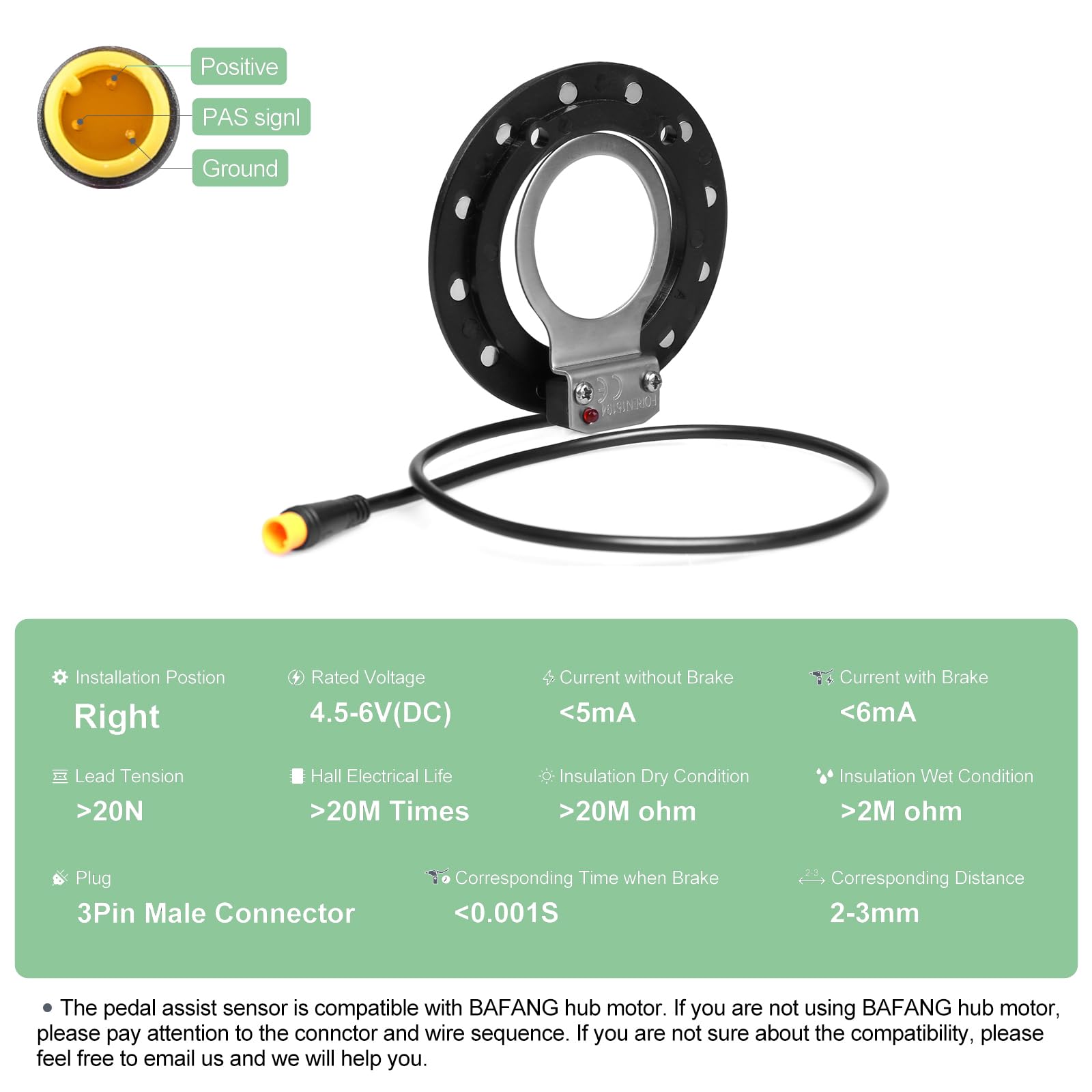 Amazon | Varstrom PASセンサーアシスタントペダル Bafangハブモーター